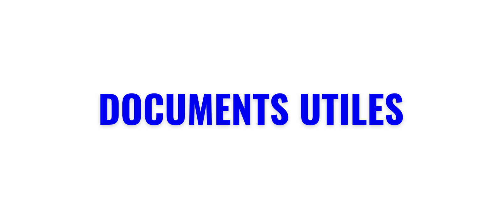 Documents utiles